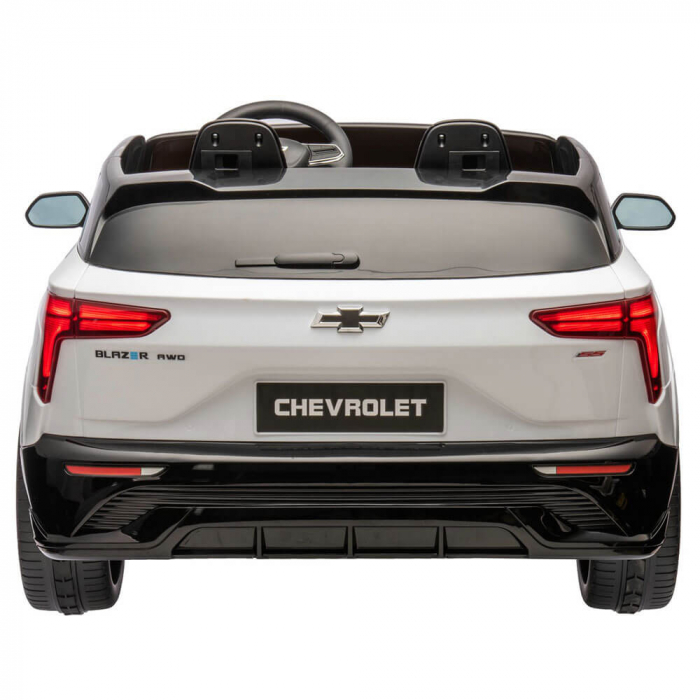 Masinuta Electrica Chevrolet Blazer 2 locuri 12V Roti din Spuma Alba [4]