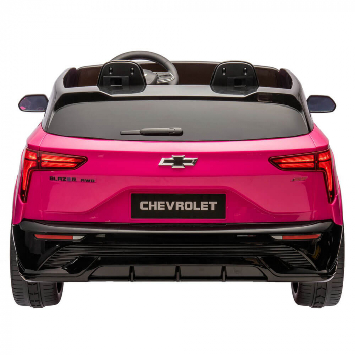Masinuta Electrica Chevrolet Blazer 2 locuri 12V Roti din Spuma Roz [4]