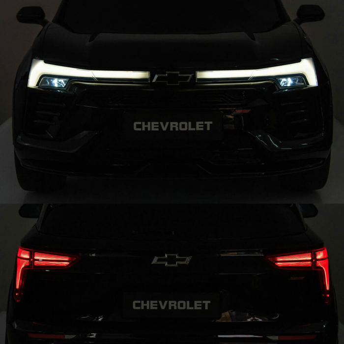 Masinuta Electrica Chevrolet Blazer 2 locuri 12V Roti din Spuma Albastru [2]