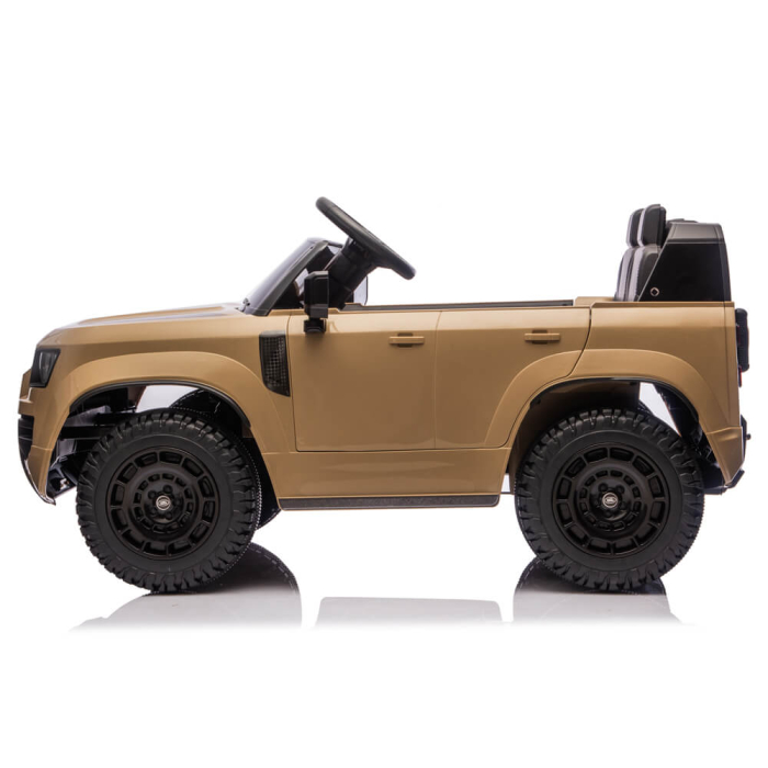 Masinuta Electrica Copii Land Rover Defender Octa Bej, 12V, Telecomanda, EVA [3]