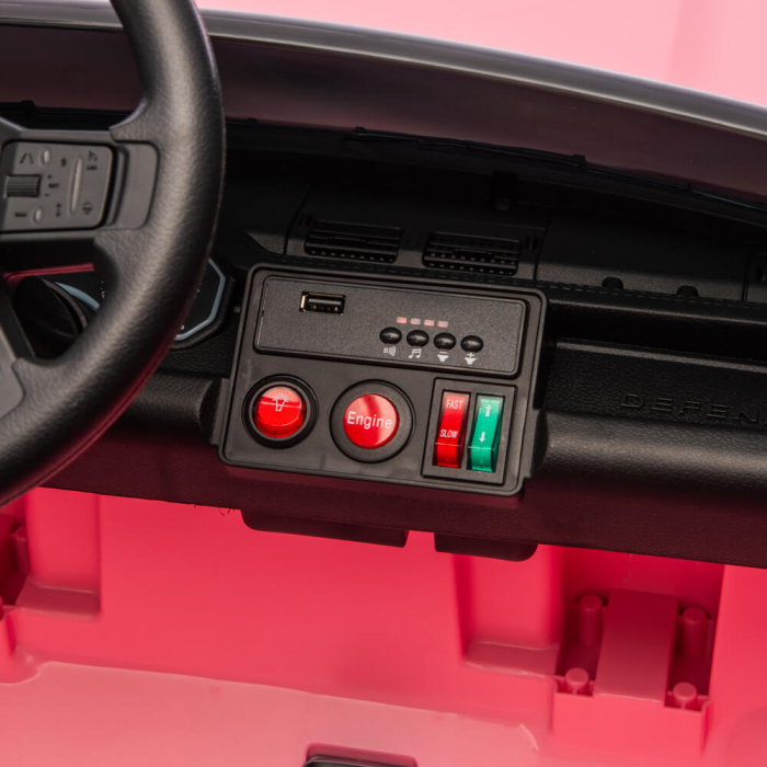 Masinuta Electrica Copii Land Rover Defender Octa Negru, 12V, Telecomanda, EVA [4]