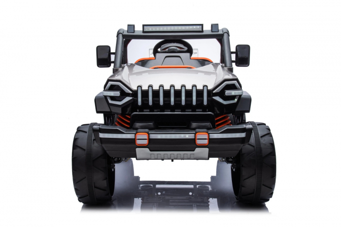 Mașinuța electrică Jeep Alb cu 2 Locuri 4x4 Radiotelecomnda [3]