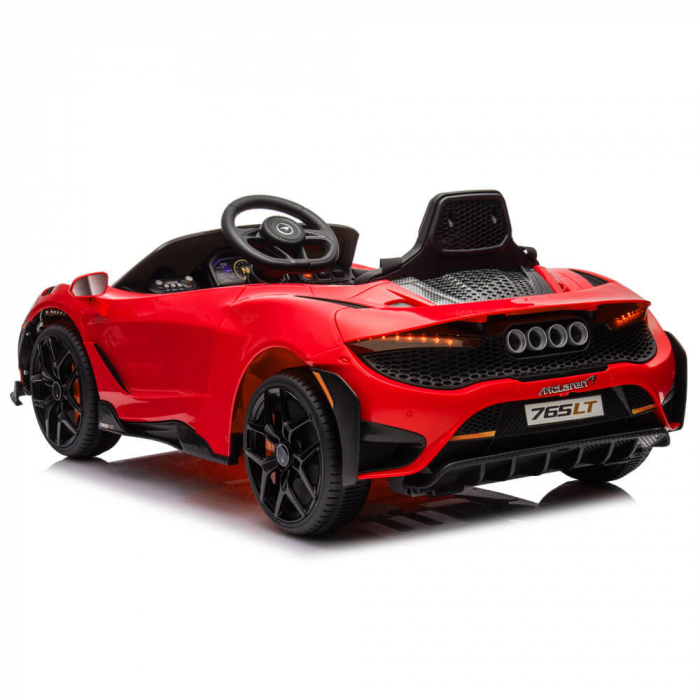 Masinuta electrica McLaren 765LT Roti din spuma si Radiotelecomanda Rosu 12V [4]