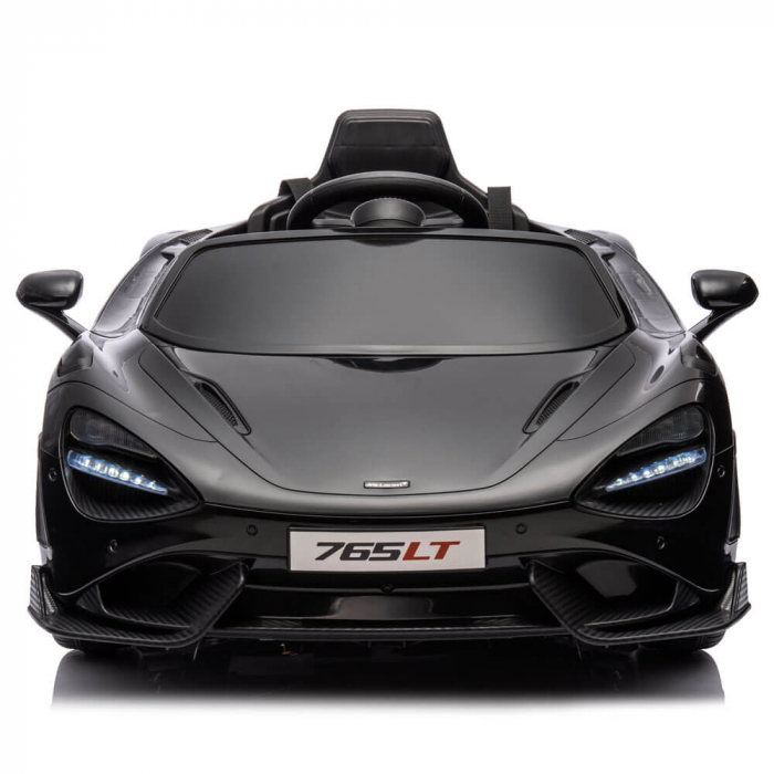 Masinuta electrica McLaren 765LT Roti din spuma si Radiotelecomanda Negru 12V [4]