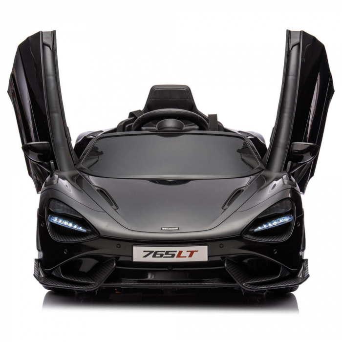 Masinuta electrica McLaren 765LT Roti din spuma si Radiotelecomanda Negru 12V [2]