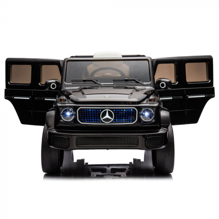 Masinuta Electrica Mercedes EQG Concept 12V Scaun Piele ECO Roti Cauciuc EVA MP3 Bluetooth Negru [2]
