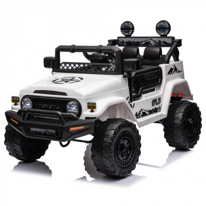 Masinuta Electrica Toyota FJ Cruiser 12V Copii Roti EVA MP3 Piele Eco Bluetooth [2]