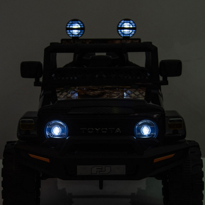 Masinuta Electrica Toyota FJ Cruiser 12V Copii Roti EVA MP3 Piele Eco Bluetooth [6]