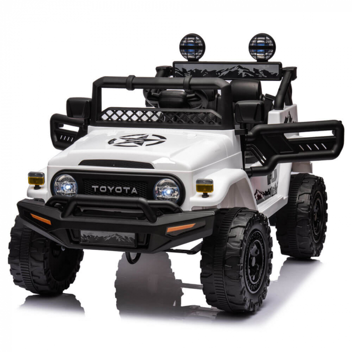 Masinuta Electrica Toyota FJ Cruiser 12V Copii Roti EVA MP3 Piele Eco Bluetooth [4]