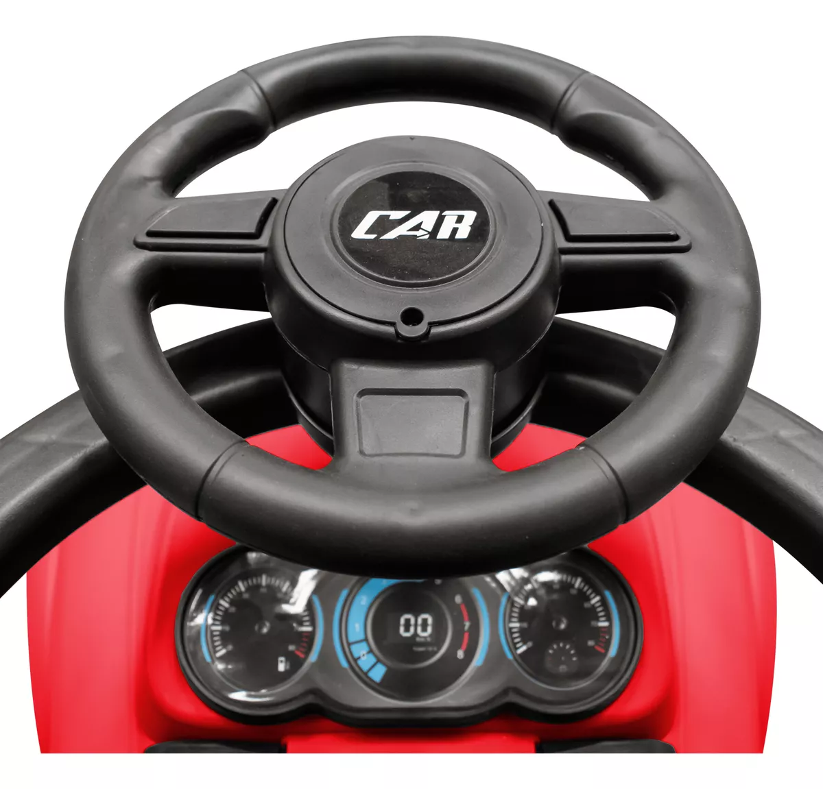 Masinuta Fara Pedale 3 in 1 cu Maner de Impins, Sunete Ride-On Rosu [3]