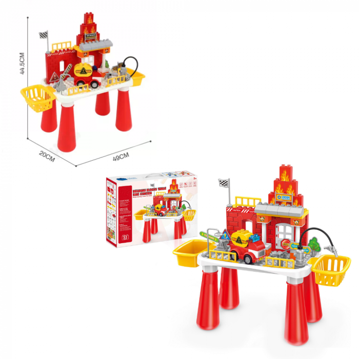 Masuta Cuburi de Construit  Tip Duplo Statia de Pompieri 55 Cuburi [2]
