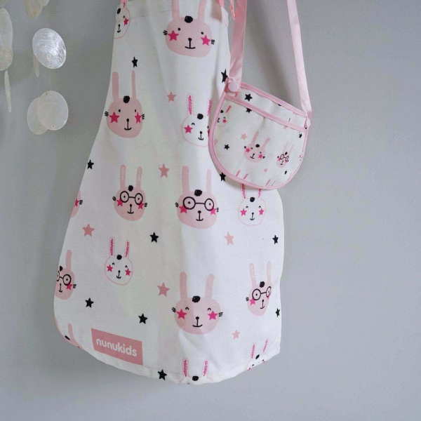 Set Masa si scaun Iepuras lemn Nunukids Masuta Infrumusetare [19]