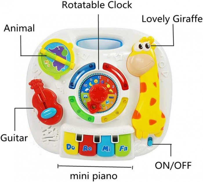 Masuta multifunctionala 2 in 1 Activitati Girafa [3]