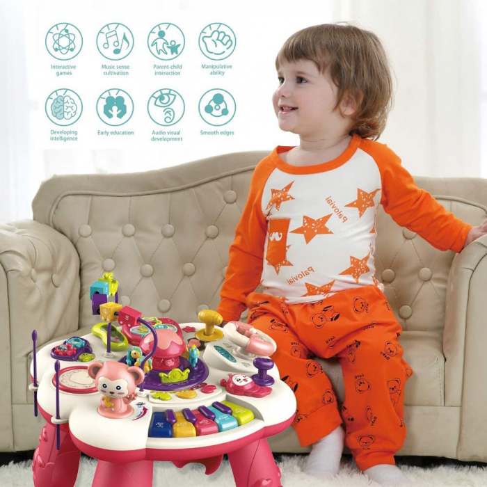 Masuta Interactiva Bebe multifunctionala cu activitati  sunete si lumini [4]