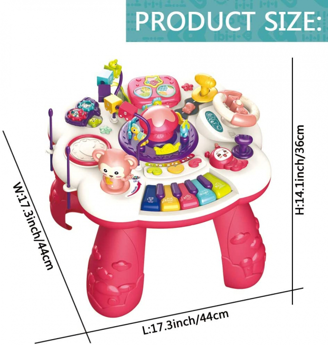 Masuta Interactiva Bebe multifunctionala cu activitati  sunete si lumini [3]