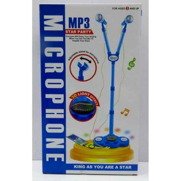 Microfon de jucarie cu stativ mufa de MP3 player si lumini [1]