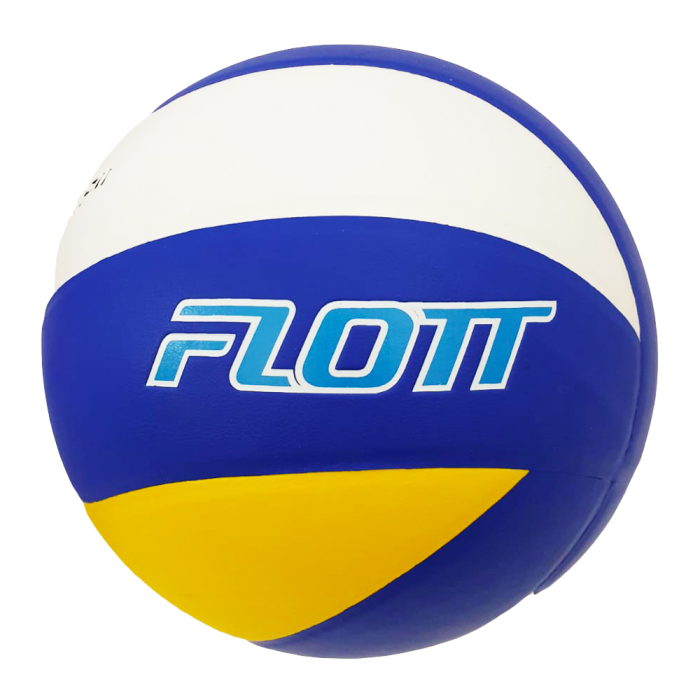 Minge Volei FLOTT, Mărime 5, PVC Laminat Albastru Galben [2]