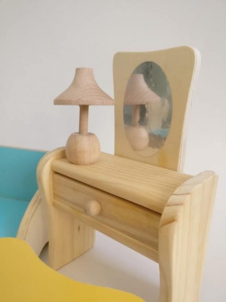 Set Mobilier din lemn pentru papusi dora [4]