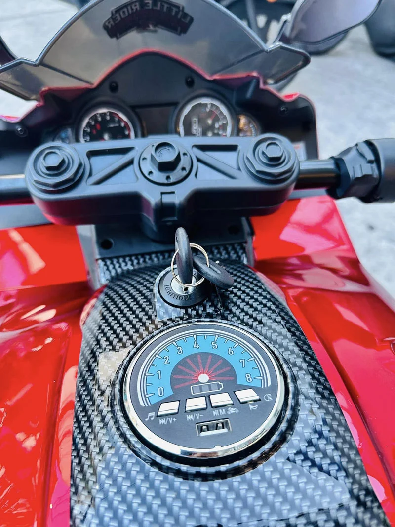 Motocicleta Electrica Yamaha R9 12V – Ride-On pentru Copii, Muzica & Lumini LED [2]