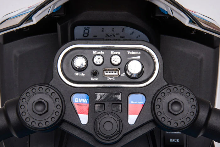 Motocicleta Electrica BMW 2 Motoare pentru Copii 12V Lumini [7]