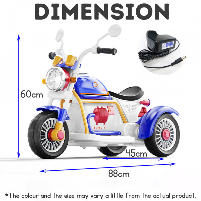 Motocicleta electrica copii 6V 3 roti Muzica si Lumini Roz [5]