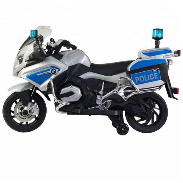 Motocicleta electrica copii BMW R1200 Police 12 v cu roti ajutatoare [2]