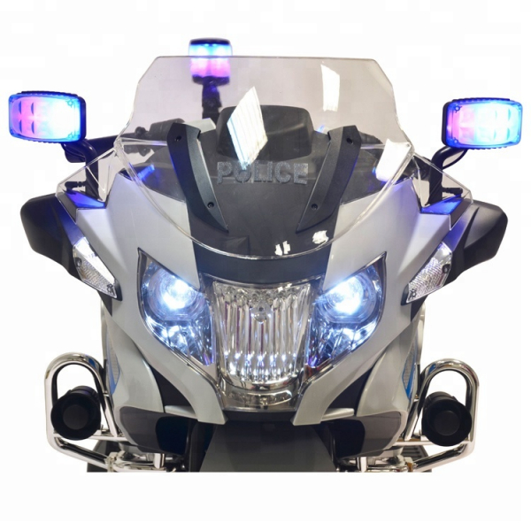 Motocicleta electrica copii BMW R1200 Police 12 v cu roti ajutatoare [3]