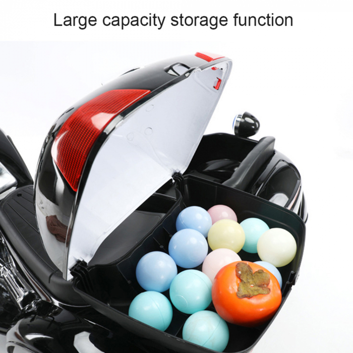 Mototcicleta Electrica copii cu Atas 12 V 3 Rotii  2 Locuri [6]