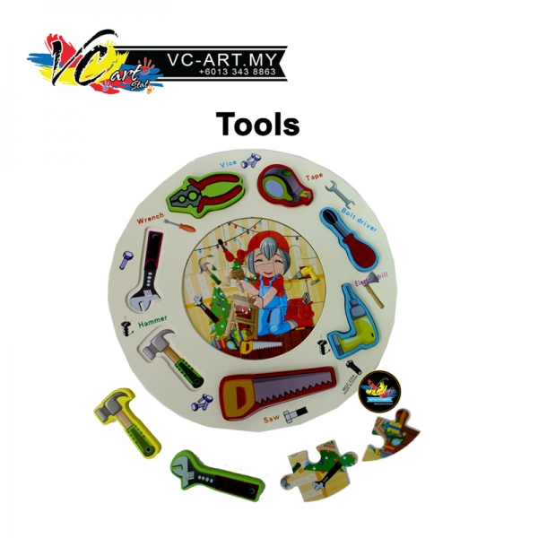 Puzzle din Lemn 2 in 1 3D Forme si Mini Puzzle [6]