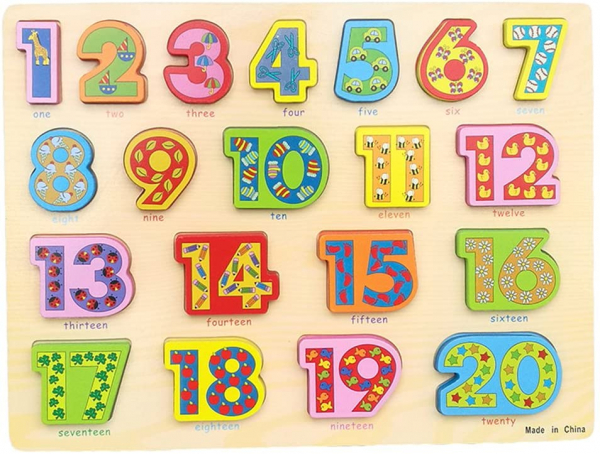 PuzzleLemn 3D Numere Mari In Engleza [3]