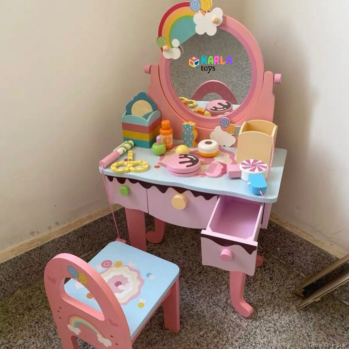Masuta Infrumusetare din Lemn Oglinda Curcubeu [5]