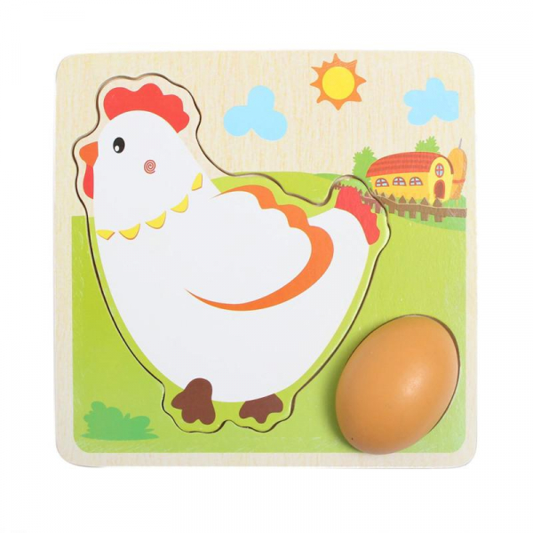 Puzzle din Lemn in Straturi Ciclul Vietii Puiul [5]
