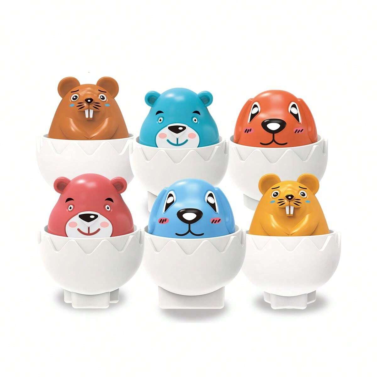 OuaOua Interactive Hide & Squeak Eggs - Jucarii de Potrivire a Oualor pentru Copii [8]