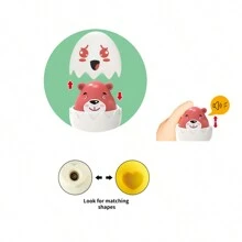 OuaOua Interactive Hide & Squeak Eggs - Jucarii de Potrivire a Oualor pentru Copii [6]