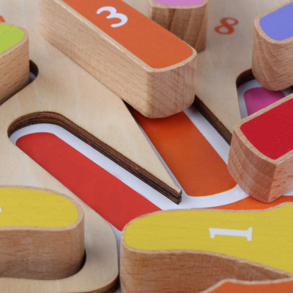 Joc Puzzle Lemn Montesorii 3D Palma [3]