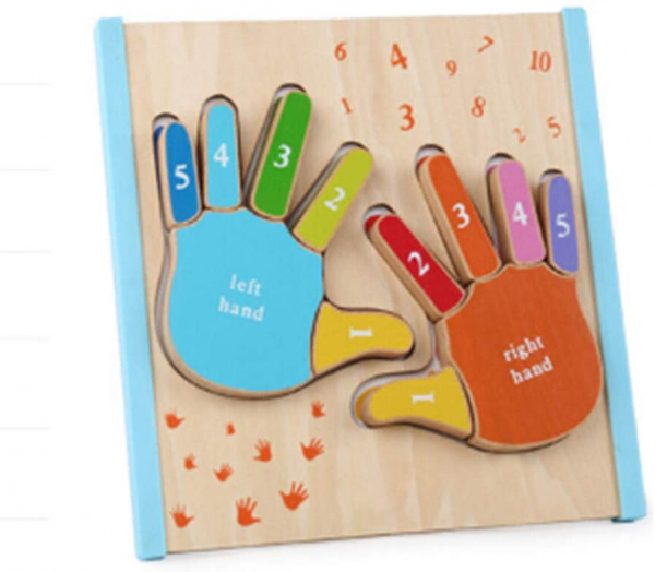 Joc Puzzle Lemn Montesorii 3D Palma [2]