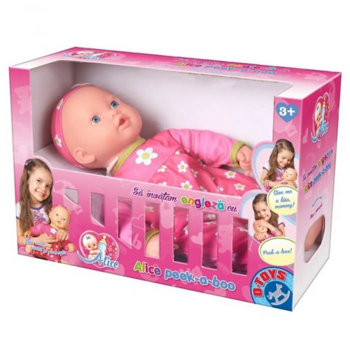 Papusa Interactiva Alice Peek-a-boo - Sa invatam limba engleza D-Toys [1]