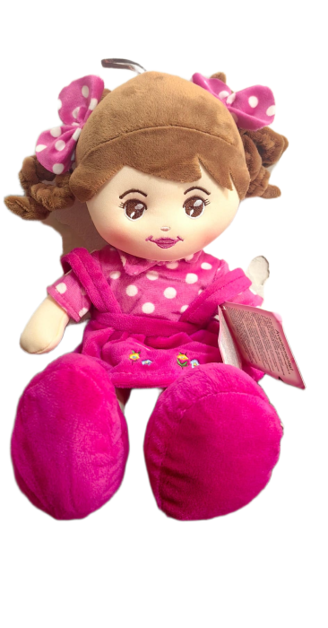 Papusa de Plus cu Codita si rochita cu Buline ce Spune Rugaciune [1]