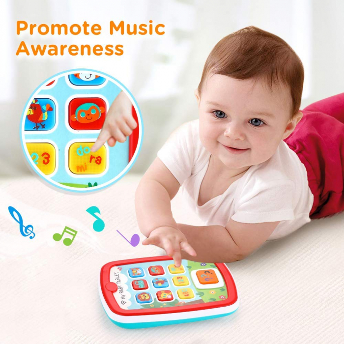 Jucarie interactiva cu Lumini si sunete Prima mea Tableta Hola toys [3]