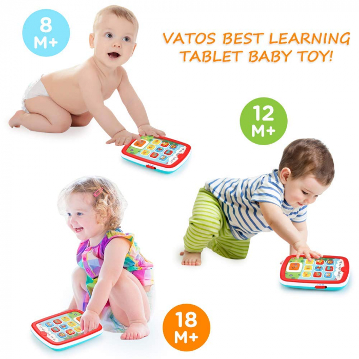 Jucarie interactiva cu Lumini si sunete Prima mea Tableta Hola toys [5]