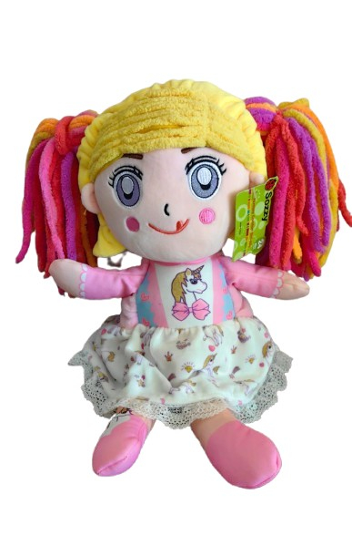 Papusa de Plus Unicorn Reversibila Soozy cu Par Lung – 39 cm [7]