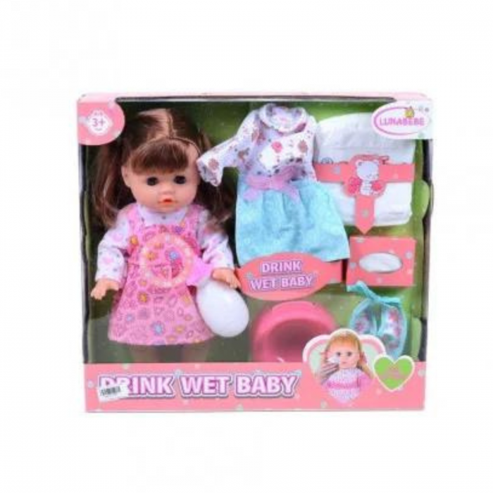 Papusa din plastic moale, set pentru copii LunaBebe cu sunete [1]