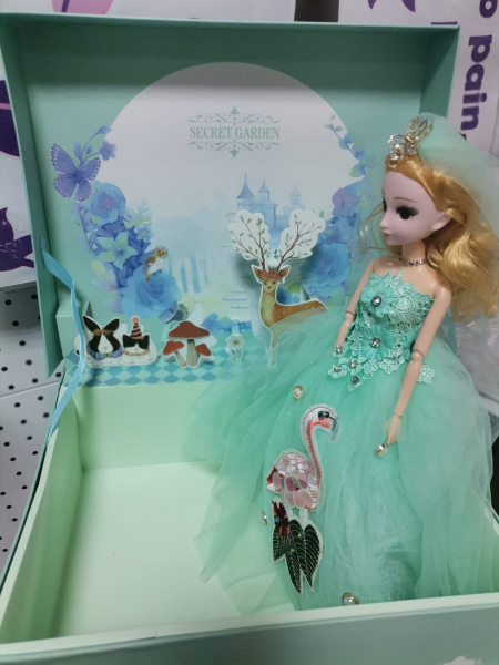 Papusa Muzicala rotativa in cutie cadou Little Princess [7]