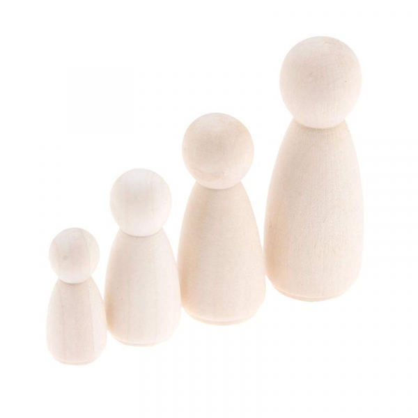 Papusi din Lemn Peg de Pictat set 50 bucati [9]