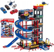 Parcare Auto cu 4 Etaje, Spalatorie, Benzinarie si Lift - Set cu Masini si Elicopter [8]
