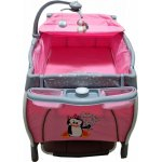 Patut pliabil Baby Care Roz – 2 Nivele, Balansoar, Muzica, Carusel, Plasa insecte, Masa infasat [5]