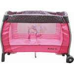 Patut pliabil Baby Care Roz – 2 Nivele, Balansoar, Muzica, Carusel, Plasa insecte, Masa infasat [2]