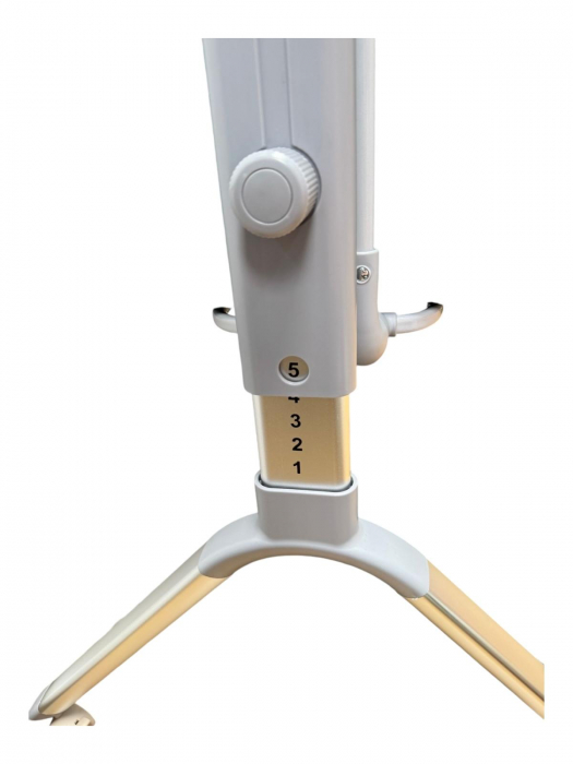 Patut Gri Co-Sleeper Electric cu Functie de Leganat, Telecomanda, Carusel [4]