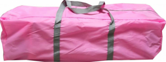 Patut Tarc Pliabil Copii Baby Care PRO Roz 120x60 cm cu 2 Niveluri, Plasa Insecte si Geanta Transport [3]