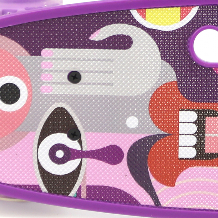 Penny Board cu roți de silicon și lumini integrate, cu imprimeu mov [4]